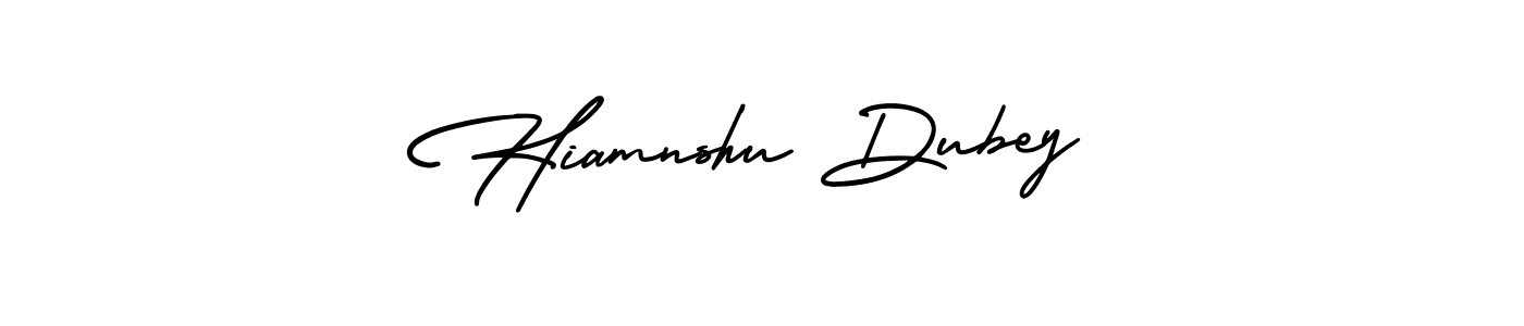 How to make Hiamnshu Dubey signature? AmerikaSignatureDemo-Regular is a professional autograph style. Create handwritten signature for Hiamnshu Dubey name. Hiamnshu Dubey signature style 3 images and pictures png