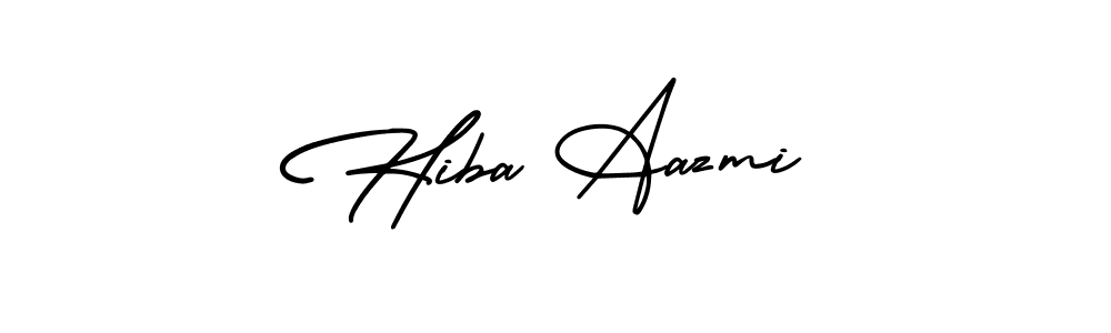 Create a beautiful signature design for name Hiba Aazmi. With this signature (AmerikaSignatureDemo-Regular) fonts, you can make a handwritten signature for free. Hiba Aazmi signature style 3 images and pictures png