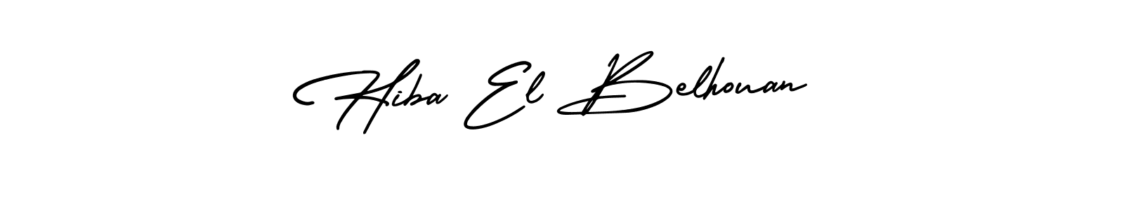 Also we have Hiba El Belhouan name is the best signature style. Create professional handwritten signature collection using AmerikaSignatureDemo-Regular autograph style. Hiba El Belhouan signature style 3 images and pictures png