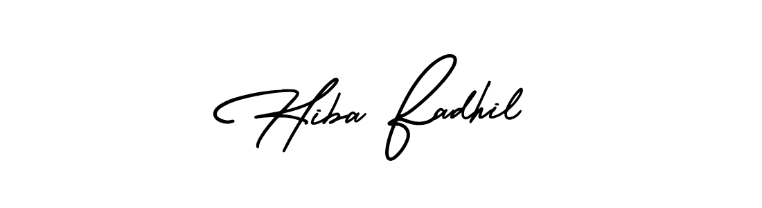 Also You can easily find your signature by using the search form. We will create Hiba Fadhil name handwritten signature images for you free of cost using AmerikaSignatureDemo-Regular sign style. Hiba Fadhil signature style 3 images and pictures png
