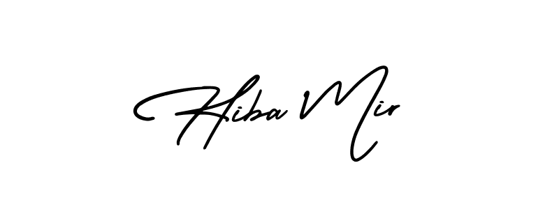 Hiba Mir stylish signature style. Best Handwritten Sign (AmerikaSignatureDemo-Regular) for my name. Handwritten Signature Collection Ideas for my name Hiba Mir. Hiba Mir signature style 3 images and pictures png