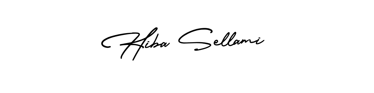 Create a beautiful signature design for name Hiba Sellami. With this signature (AmerikaSignatureDemo-Regular) fonts, you can make a handwritten signature for free. Hiba Sellami signature style 3 images and pictures png