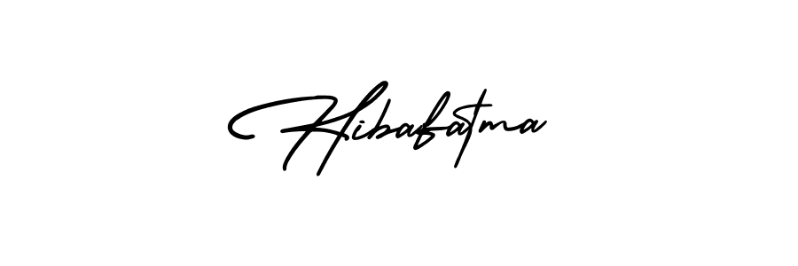 Make a beautiful signature design for name Hibafatma. With this signature (AmerikaSignatureDemo-Regular) style, you can create a handwritten signature for free. Hibafatma signature style 3 images and pictures png