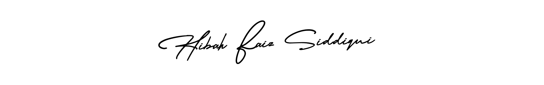 AmerikaSignatureDemo-Regular is a professional signature style that is perfect for those who want to add a touch of class to their signature. It is also a great choice for those who want to make their signature more unique. Get Hibah Faiz Siddiqui name to fancy signature for free. Hibah Faiz Siddiqui signature style 3 images and pictures png