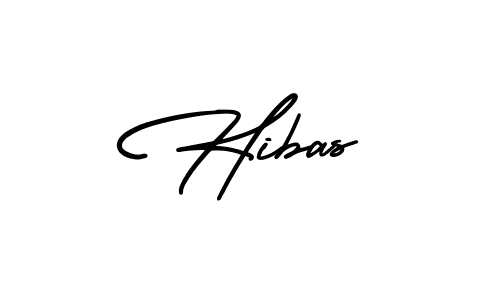 How to make Hibas name signature. Use AmerikaSignatureDemo-Regular style for creating short signs online. This is the latest handwritten sign. Hibas signature style 3 images and pictures png