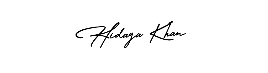 It looks lik you need a new signature style for name Hidaya Khan. Design unique handwritten (AmerikaSignatureDemo-Regular) signature with our free signature maker in just a few clicks. Hidaya Khan signature style 3 images and pictures png