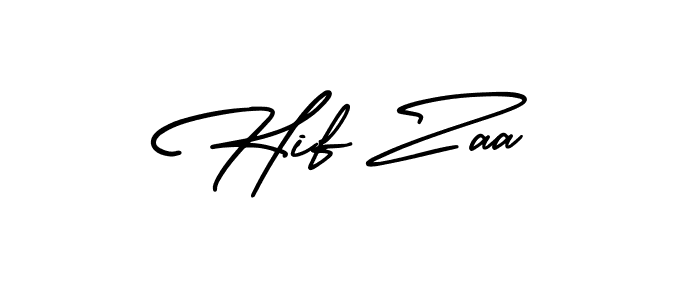 Also You can easily find your signature by using the search form. We will create Hif Zaa name handwritten signature images for you free of cost using AmerikaSignatureDemo-Regular sign style. Hif Zaa signature style 3 images and pictures png