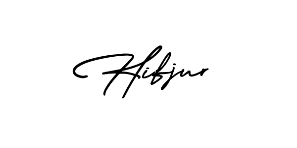 How to Draw Hifjur signature style? AmerikaSignatureDemo-Regular is a latest design signature styles for name Hifjur. Hifjur signature style 3 images and pictures png