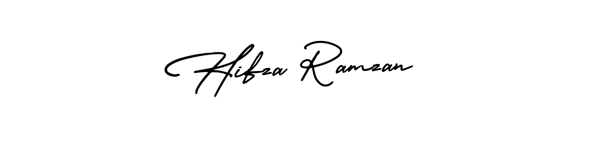 Design your own signature with our free online signature maker. With this signature software, you can create a handwritten (AmerikaSignatureDemo-Regular) signature for name Hifza Ramzan. Hifza Ramzan signature style 3 images and pictures png
