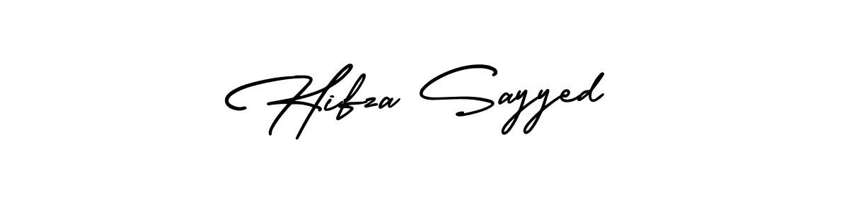Check out images of Autograph of Hifza Sayyed name. Actor Hifza Sayyed Signature Style. AmerikaSignatureDemo-Regular is a professional sign style online. Hifza Sayyed signature style 3 images and pictures png