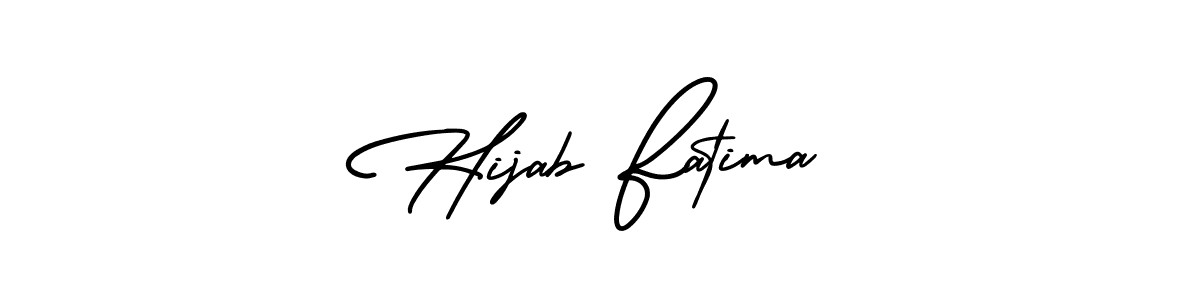 Create a beautiful signature design for name Hijab Fatima. With this signature (AmerikaSignatureDemo-Regular) fonts, you can make a handwritten signature for free. Hijab Fatima signature style 3 images and pictures png