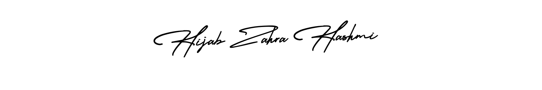 Make a beautiful signature design for name Hijab Zahra Hashmi. With this signature (AmerikaSignatureDemo-Regular) style, you can create a handwritten signature for free. Hijab Zahra Hashmi signature style 3 images and pictures png