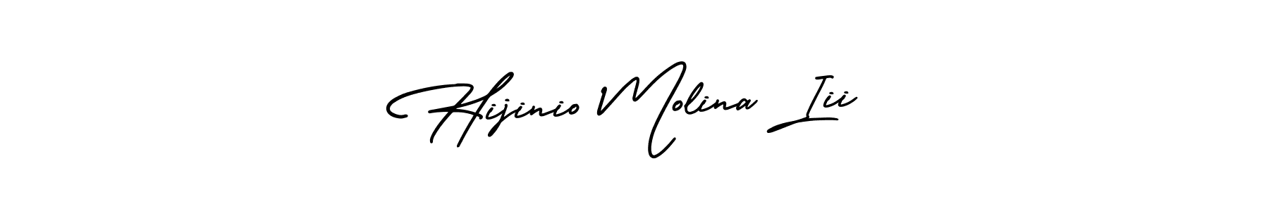 Check out images of Autograph of Hijinio Molina Iii name. Actor Hijinio Molina Iii Signature Style. AmerikaSignatureDemo-Regular is a professional sign style online. Hijinio Molina Iii signature style 3 images and pictures png