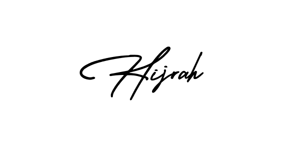 if you are searching for the best signature style for your name Hijrah. so please give up your signature search. here we have designed multiple signature styles  using AmerikaSignatureDemo-Regular. Hijrah signature style 3 images and pictures png