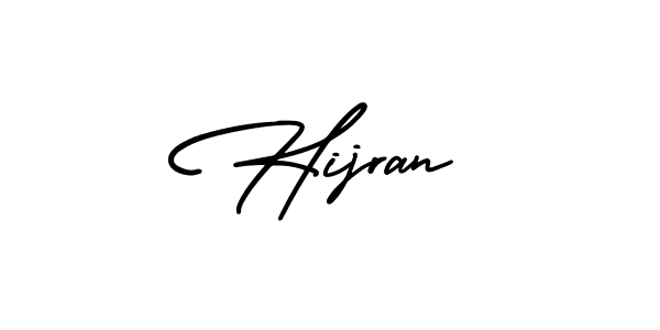 How to Draw Hijran signature style? AmerikaSignatureDemo-Regular is a latest design signature styles for name Hijran. Hijran signature style 3 images and pictures png