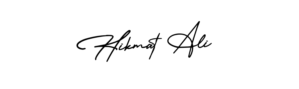 AmerikaSignatureDemo-Regular is a professional signature style that is perfect for those who want to add a touch of class to their signature. It is also a great choice for those who want to make their signature more unique. Get Hikmat Ali name to fancy signature for free. Hikmat Ali signature style 3 images and pictures png