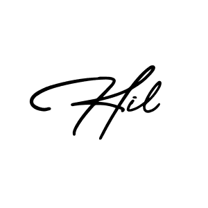 How to Draw Hil signature style? AmerikaSignatureDemo-Regular is a latest design signature styles for name Hil. Hil signature style 3 images and pictures png