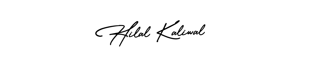 It looks lik you need a new signature style for name Hilal Kaliwal. Design unique handwritten (AmerikaSignatureDemo-Regular) signature with our free signature maker in just a few clicks. Hilal Kaliwal signature style 3 images and pictures png