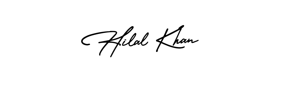 Make a beautiful signature design for name Hilal Khan. Use this online signature maker to create a handwritten signature for free. Hilal Khan signature style 3 images and pictures png