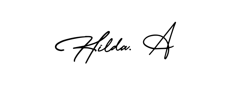 Make a beautiful signature design for name Hilda. A. Use this online signature maker to create a handwritten signature for free. Hilda. A signature style 3 images and pictures png