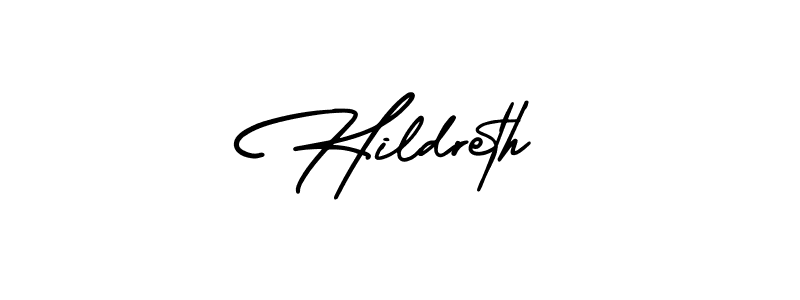 Make a beautiful signature design for name Hildreth. With this signature (AmerikaSignatureDemo-Regular) style, you can create a handwritten signature for free. Hildreth signature style 3 images and pictures png