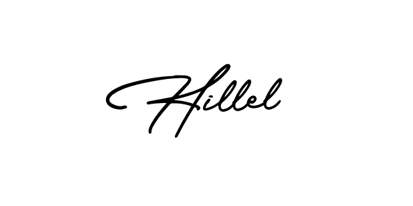 Hillel stylish signature style. Best Handwritten Sign (AmerikaSignatureDemo-Regular) for my name. Handwritten Signature Collection Ideas for my name Hillel. Hillel signature style 3 images and pictures png