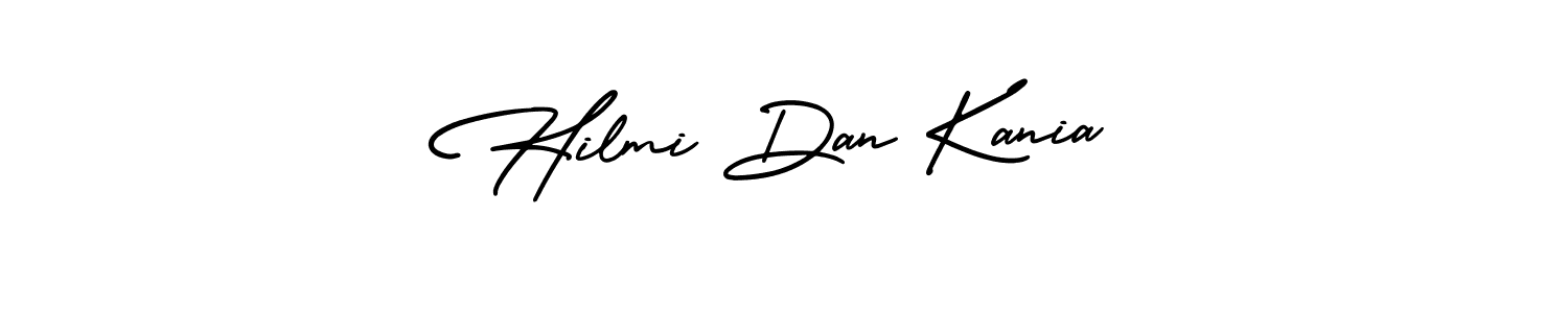 Make a beautiful signature design for name Hilmi Dan Kania. Use this online signature maker to create a handwritten signature for free. Hilmi Dan Kania signature style 3 images and pictures png