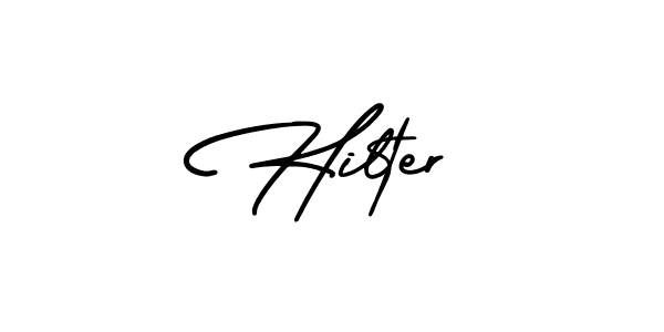 Similarly AmerikaSignatureDemo-Regular is the best handwritten signature design. Signature creator online .You can use it as an online autograph creator for name Hilter. Hilter signature style 3 images and pictures png