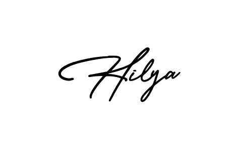 Also we have Hilya name is the best signature style. Create professional handwritten signature collection using AmerikaSignatureDemo-Regular autograph style. Hilya signature style 3 images and pictures png
