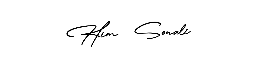 Make a beautiful signature design for name Him  Sonali. With this signature (AmerikaSignatureDemo-Regular) style, you can create a handwritten signature for free. Him  Sonali signature style 3 images and pictures png