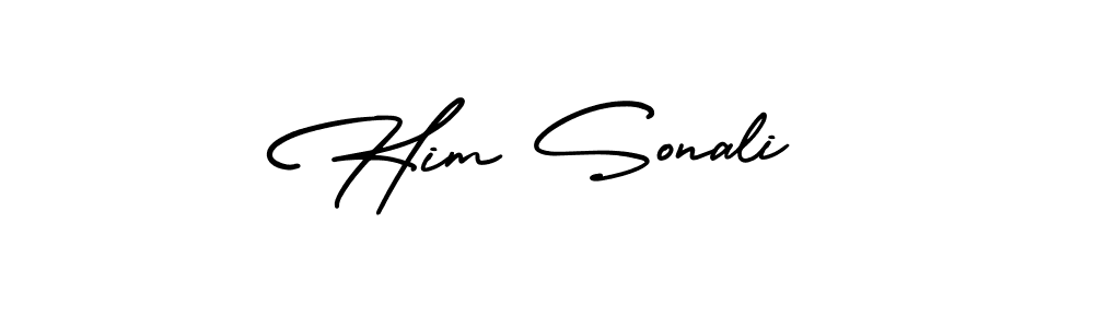 It looks lik you need a new signature style for name Him Sonali. Design unique handwritten (AmerikaSignatureDemo-Regular) signature with our free signature maker in just a few clicks. Him Sonali signature style 3 images and pictures png