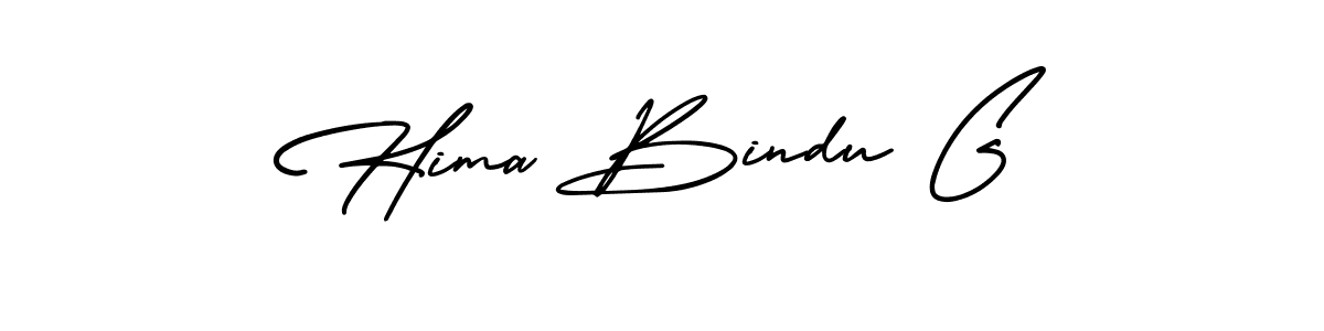 How to make Hima Bindu G signature? AmerikaSignatureDemo-Regular is a professional autograph style. Create handwritten signature for Hima Bindu G name. Hima Bindu G signature style 3 images and pictures png