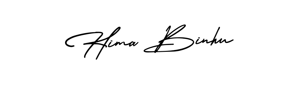 How to make Hima Binhu signature? AmerikaSignatureDemo-Regular is a professional autograph style. Create handwritten signature for Hima Binhu name. Hima Binhu signature style 3 images and pictures png