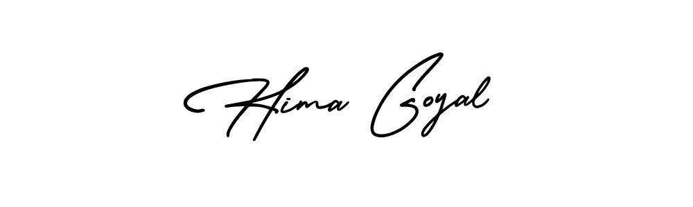 Best and Professional Signature Style for Hima Goyal. AmerikaSignatureDemo-Regular Best Signature Style Collection. Hima Goyal signature style 3 images and pictures png