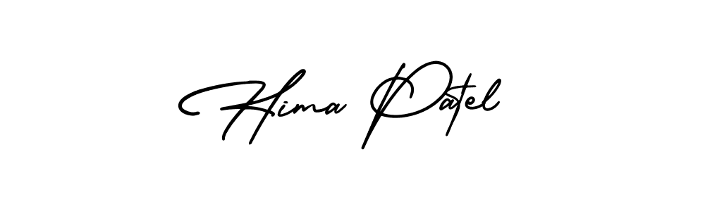Hima Patel stylish signature style. Best Handwritten Sign (AmerikaSignatureDemo-Regular) for my name. Handwritten Signature Collection Ideas for my name Hima Patel. Hima Patel signature style 3 images and pictures png
