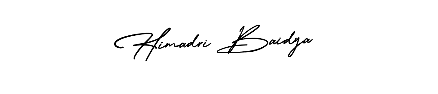 How to make Himadri Baidya name signature. Use AmerikaSignatureDemo-Regular style for creating short signs online. This is the latest handwritten sign. Himadri Baidya signature style 3 images and pictures png