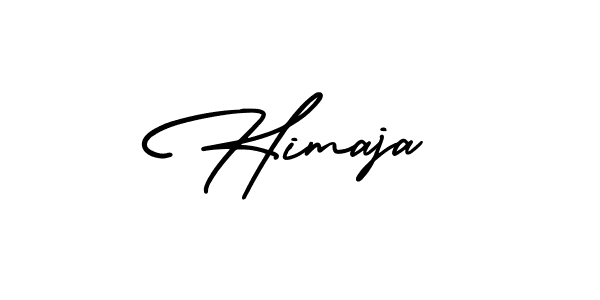 How to make Himaja signature? AmerikaSignatureDemo-Regular is a professional autograph style. Create handwritten signature for Himaja name. Himaja signature style 3 images and pictures png