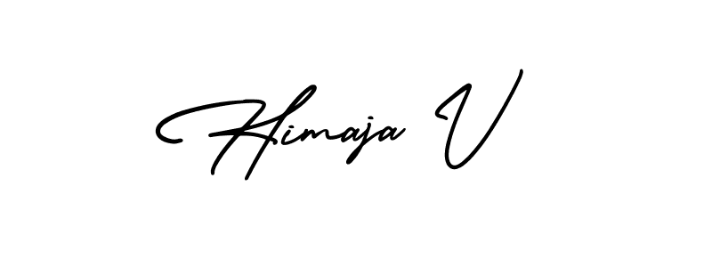 Also You can easily find your signature by using the search form. We will create Himaja V name handwritten signature images for you free of cost using AmerikaSignatureDemo-Regular sign style. Himaja V signature style 3 images and pictures png