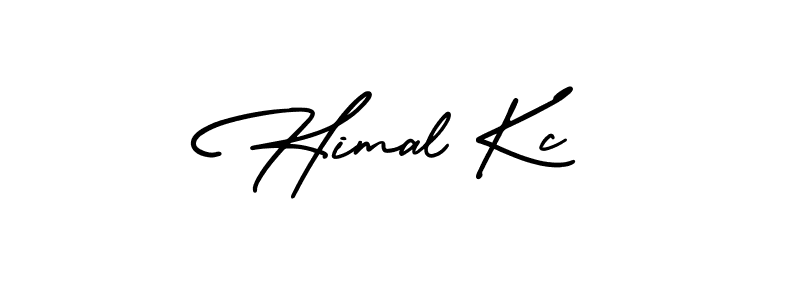 Use a signature maker to create a handwritten signature online. With this signature software, you can design (AmerikaSignatureDemo-Regular) your own signature for name Himal Kc. Himal Kc signature style 3 images and pictures png