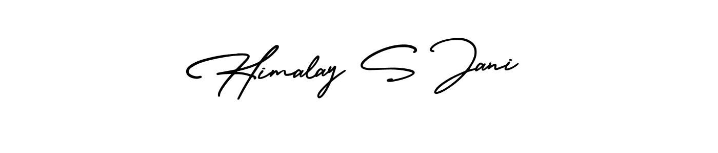 This is the best signature style for the Himalay S Jani name. Also you like these signature font (AmerikaSignatureDemo-Regular). Mix name signature. Himalay S Jani signature style 3 images and pictures png