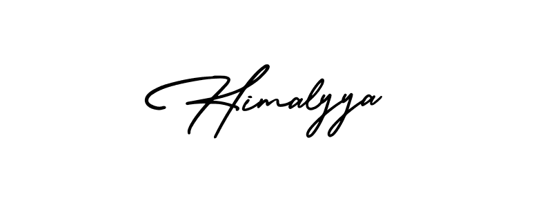 Himalyya stylish signature style. Best Handwritten Sign (AmerikaSignatureDemo-Regular) for my name. Handwritten Signature Collection Ideas for my name Himalyya. Himalyya signature style 3 images and pictures png