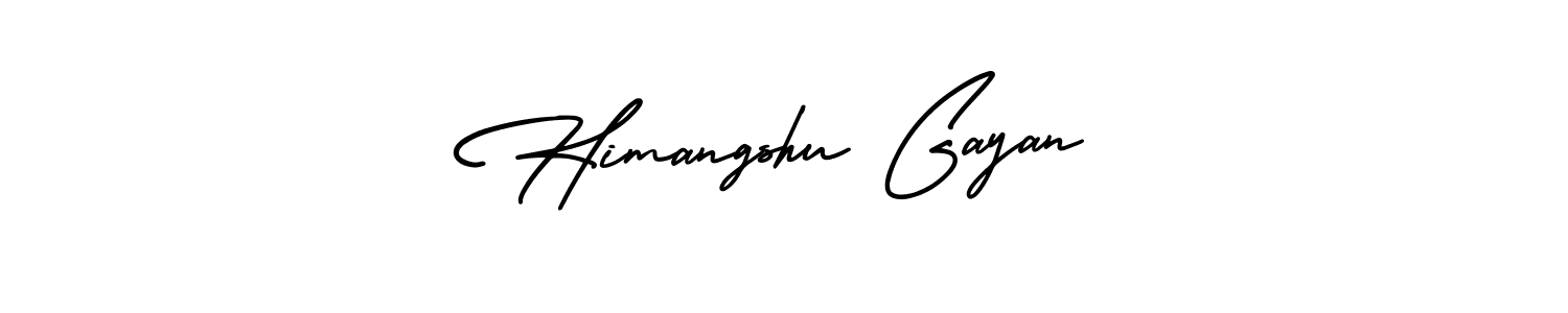 You should practise on your own different ways (AmerikaSignatureDemo-Regular) to write your name (Himangshu Gayan) in signature. don't let someone else do it for you. Himangshu Gayan signature style 3 images and pictures png