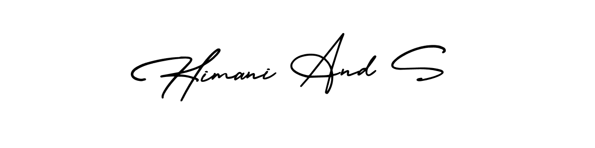 Once you've used our free online signature maker to create your best signature AmerikaSignatureDemo-Regular style, it's time to enjoy all of the benefits that Himani And S name signing documents. Himani And S signature style 3 images and pictures png