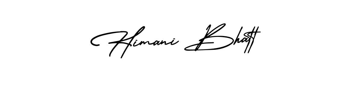 Create a beautiful signature design for name Himani Bhatt. With this signature (AmerikaSignatureDemo-Regular) fonts, you can make a handwritten signature for free. Himani Bhatt signature style 3 images and pictures png