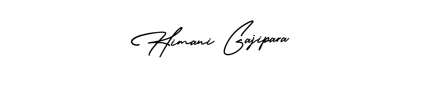 Design your own signature with our free online signature maker. With this signature software, you can create a handwritten (AmerikaSignatureDemo-Regular) signature for name Himani Gajipara. Himani Gajipara signature style 3 images and pictures png