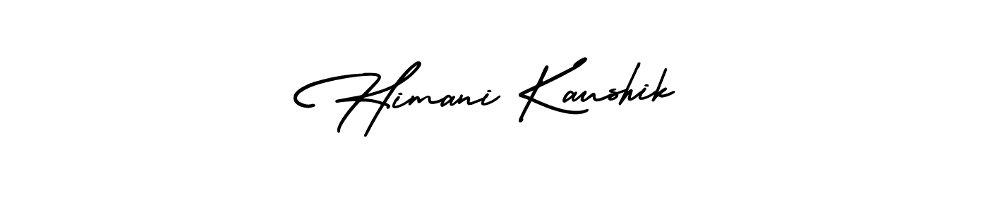 How to make Himani Kaushik signature? AmerikaSignatureDemo-Regular is a professional autograph style. Create handwritten signature for Himani Kaushik name. Himani Kaushik signature style 3 images and pictures png