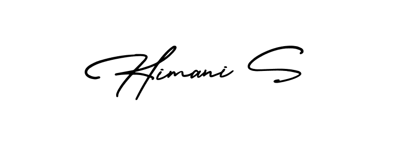 Similarly AmerikaSignatureDemo-Regular is the best handwritten signature design. Signature creator online .You can use it as an online autograph creator for name Himani S. Himani S signature style 3 images and pictures png
