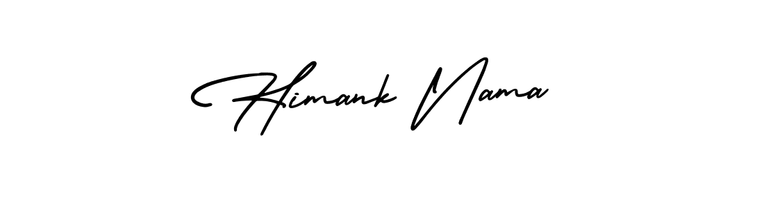 Similarly AmerikaSignatureDemo-Regular is the best handwritten signature design. Signature creator online .You can use it as an online autograph creator for name Himank Nama. Himank Nama signature style 3 images and pictures png