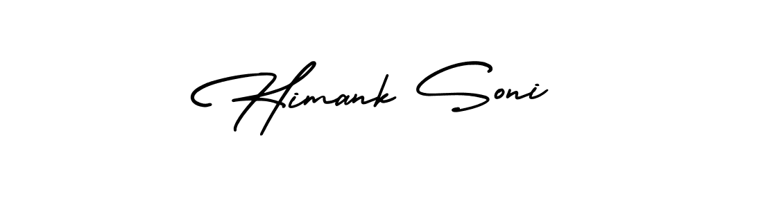 This is the best signature style for the Himank Soni name. Also you like these signature font (AmerikaSignatureDemo-Regular). Mix name signature. Himank Soni signature style 3 images and pictures png