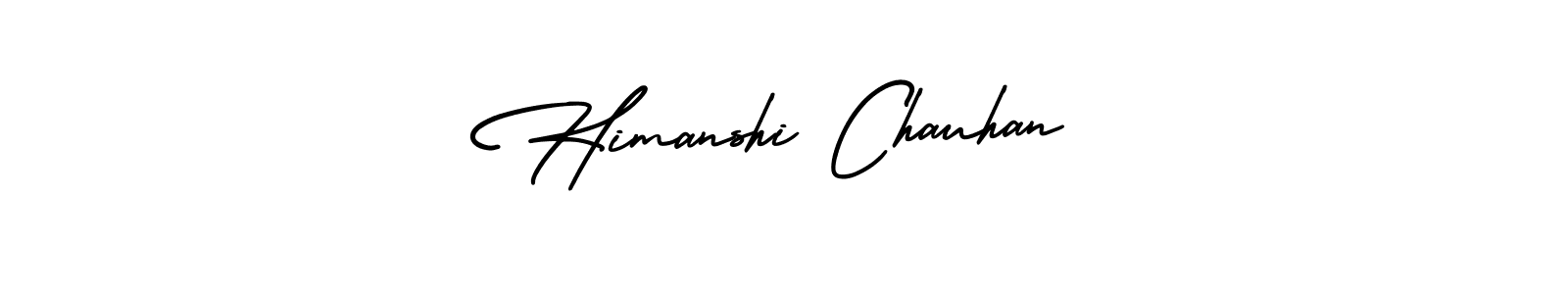 Use a signature maker to create a handwritten signature online. With this signature software, you can design (AmerikaSignatureDemo-Regular) your own signature for name Himanshi Chauhan. Himanshi Chauhan signature style 3 images and pictures png